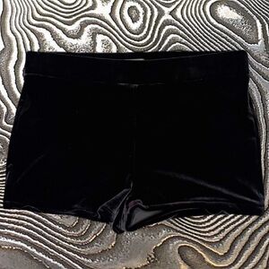 Black Velvet Shorts